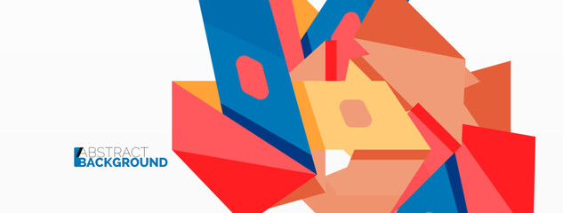 Abstract line and triangle background. Creative geometric abstract backdrop. Business template for wallpaper, banner, background or landing