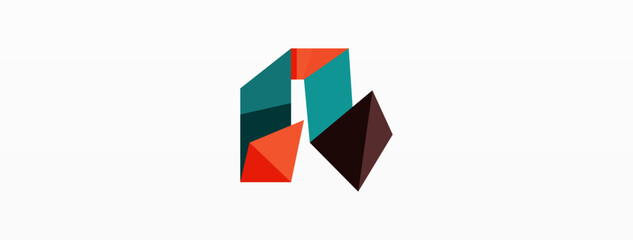 Abstract line and triangle background. Creative geometric abstract backdrop. Business template for wallpaper, banner, background or landing