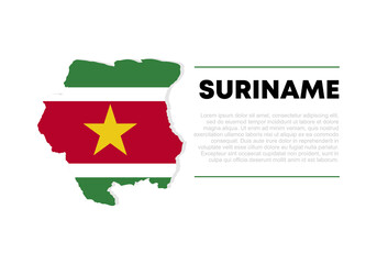 Suriname independence day background banner poster for national celebration on November 25 th.