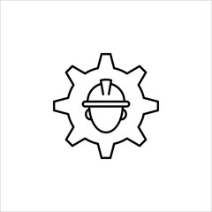 Technician icon with simple design, Repairman icon vector illustration. eps 10