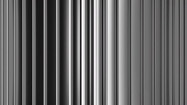 Abstract wavy moving metallic shapes animation. Metal elements forming interresting surface pattern. Seamless looping animation.