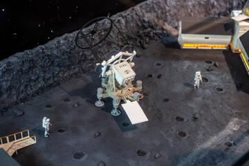 layout of spacecraft and satellites for space exploration