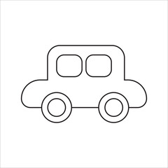 car kids toy isolated icon isolated on white background