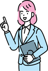 人物イラスト　線画