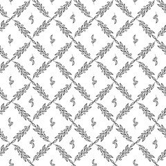 Olive branch Seamless pattern