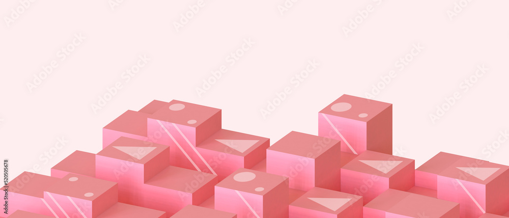 Aufkleber abstract background. creative idea geometric shape of success and metaverse digital design for inter