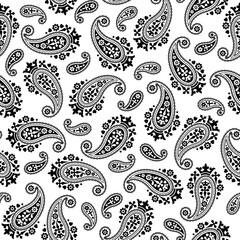 Cute and simple paisley seamless pattern,