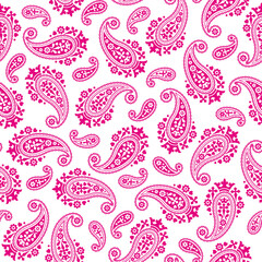 Cute and simple paisley seamless pattern,