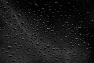 water drop on black background