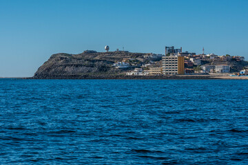 Fototapeta na wymiar An overlooking landscape view of Puerto Penasco, Mexico