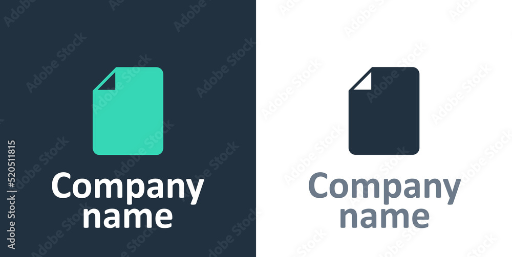 Poster logotype file document icon isolated on white background. checklist icon. business concept. logo des