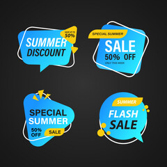 summer discount label