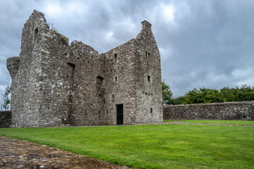 Fototapeta na wymiar The beautiful Tully Castle by Enniskillen, County Fermanagh in Northern Ireland