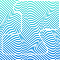 ABSTRACT COLORFUL GRADIENT WAVY LINE PATTERN BACKGROUND. COVER DESIGN 