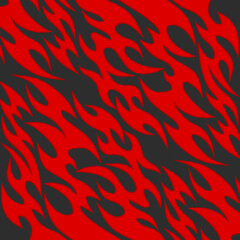Simple background with red flame pattern ornament