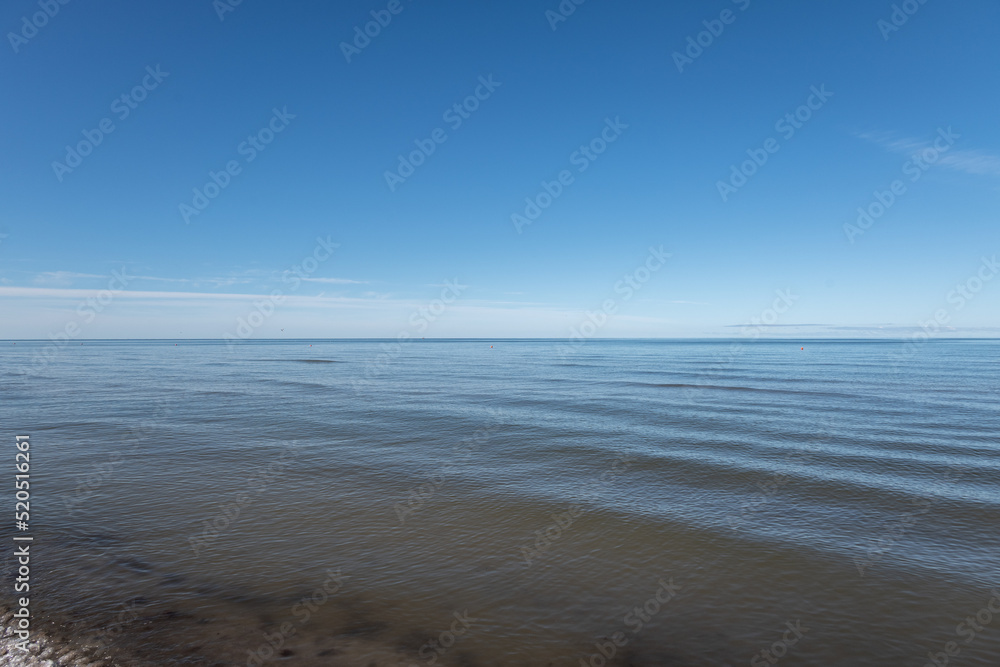 Canvas Prints Blue and still Baltic sea.