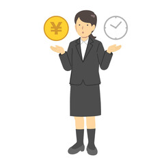お金と時間の天秤にかける会社員