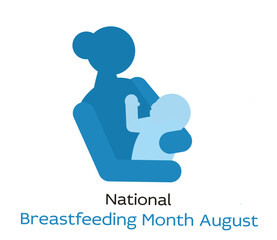 Vector illustration on the theme of National Breastfeeding awareness month observed each year during August.