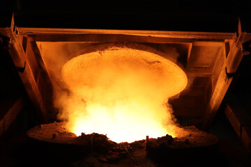 A foundry is a factory that produces metal castings.