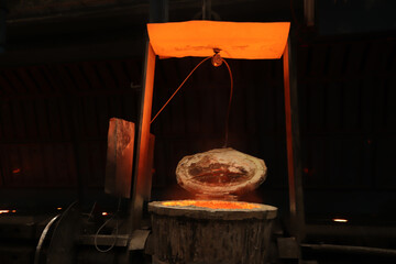 A foundry is a factory that produces metal castings.