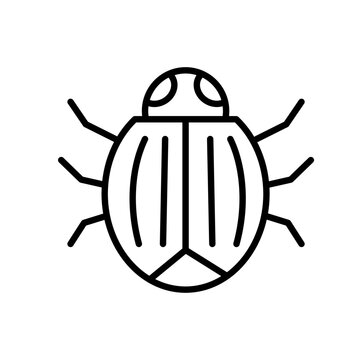 Żuk, robak, chrabąszcz, rollkit - ikona wektorowa