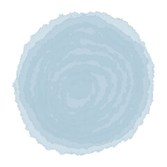 Pale blue watercolor circle stroke element