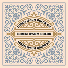 Western card with vintage style