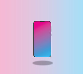 Smartphone interface screen mockup for application