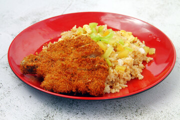 Freshly cooked Filipino food called Pork Chop Budbod
