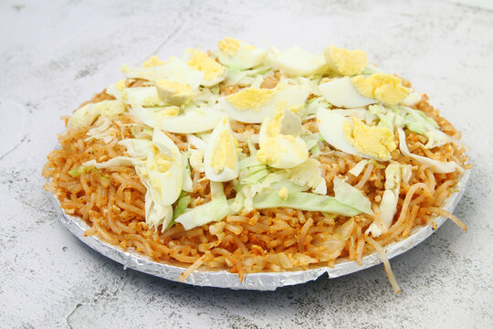 Freshly Cooked Filipino Food Called Pancit Malabon