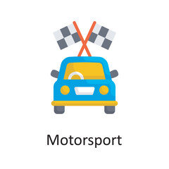 Motorsport vector flat Icon Design illustration. Miscellaneous Symbol on White background EPS 10 File