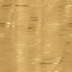 Gold foil seamless texture, golden wavy pattern, metallic background
