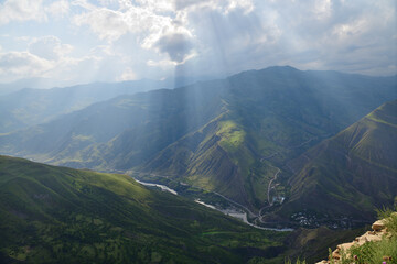 Beautiful mountain landscape of Dagestan, Russia