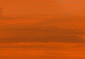 Paisaje en tonos tierra y naranja. Horizonte