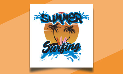 Obraz premium summer surfing