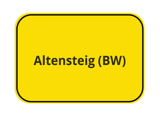 Ortseingangsschilder - Altensteig BW