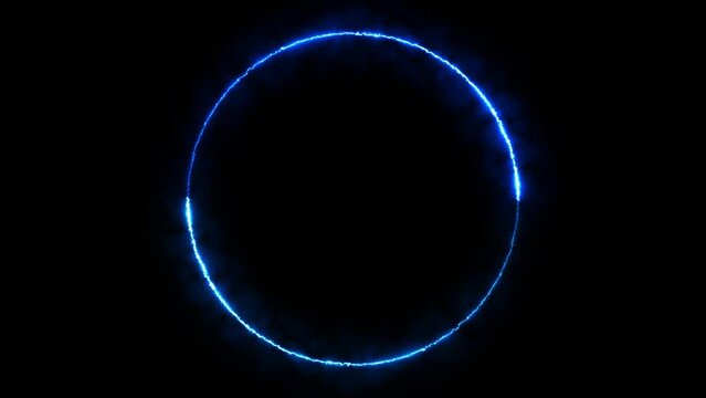 Infinite continual circular background. Seamless loop circle animated. Loopable ring continuous effect.