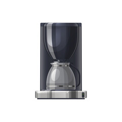 Filter coffee machine, vector icon or clipart.