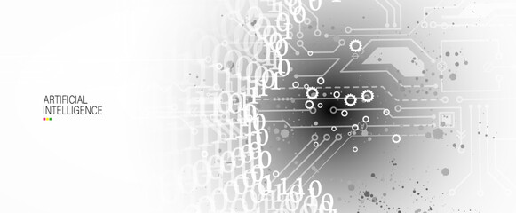 Obraz premium Conceptual technology illustration of artificial intelligence
