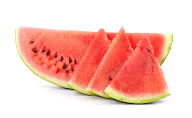 Cut ripe watermelon.