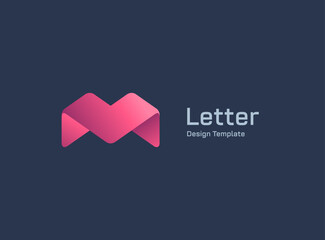Letter M logo icon design template elements
