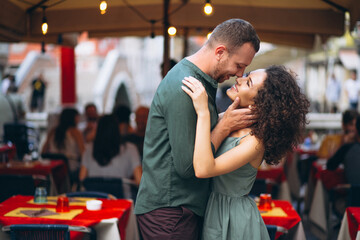 Couple on honeymoon in Venice