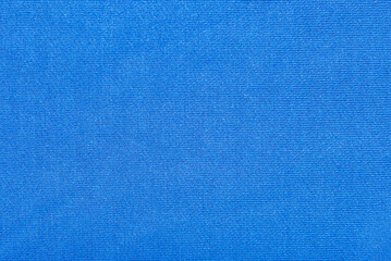 Blue fabric background. Cotton fabric canvas texture background.