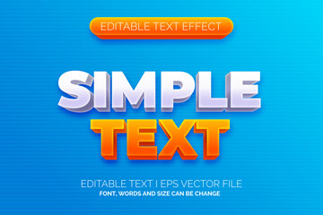 modern simple color text effect