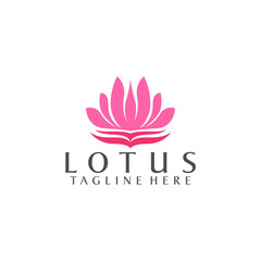 Simple Logo of Lotus Stock Vector for Business and Branding