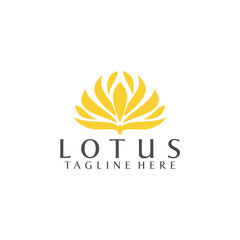 Simple Logo of Lotus Stock Vector for Business and Branding