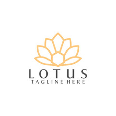 Simple Logo of Lotus Stock Vector for Business and Branding