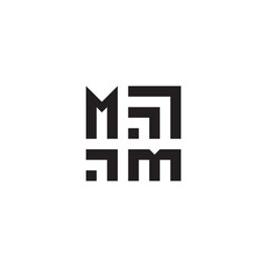 MM abstract initial symbol which is good for digital branding or print