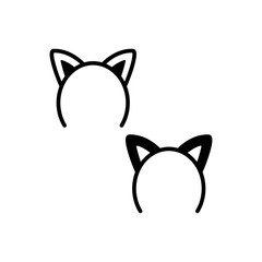 Headband Icon Sign Vector Isolated on White Artboard