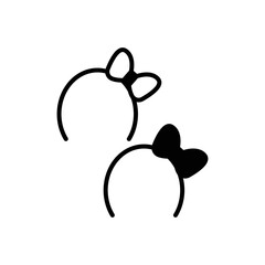 Headband Icon Sign Vector Isolated on White Artboard